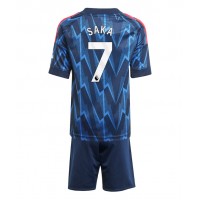 Stroje piłkarskie Arsenal Bukayo Saka #7 Koszulka Wyjazdowej dla dzieci 2025-26 Krótki Rękaw (+ szorty)